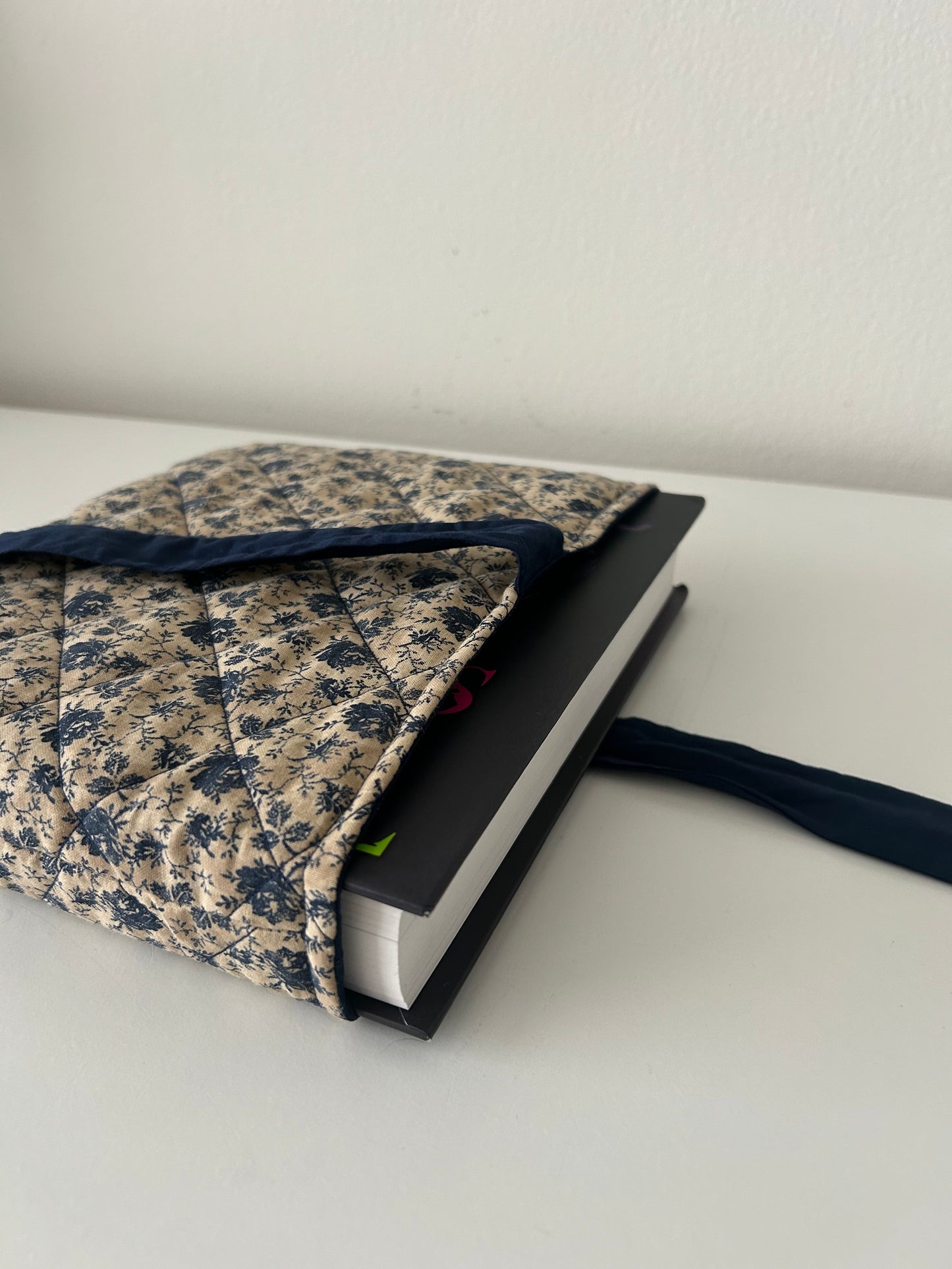 Blue Floral Horizontal Book Sleeve