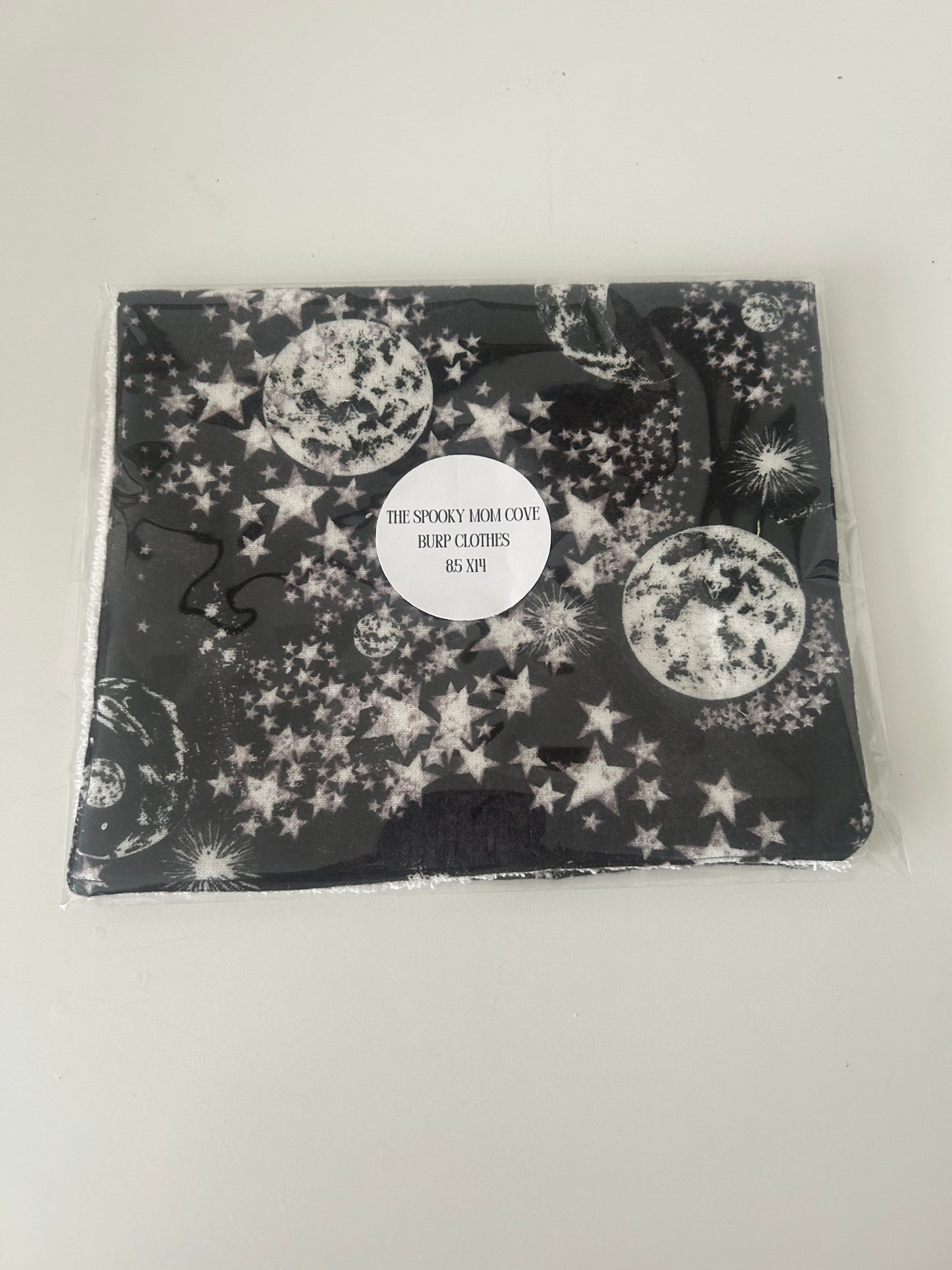 Moon and Stars Burp Cloth