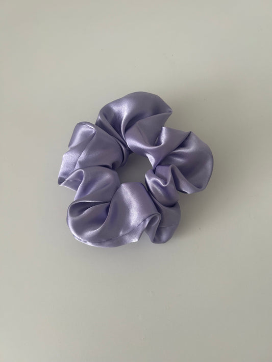 Lavender Satin Scrunchie