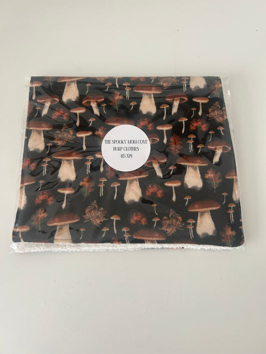 Mushroom Burp Cloth