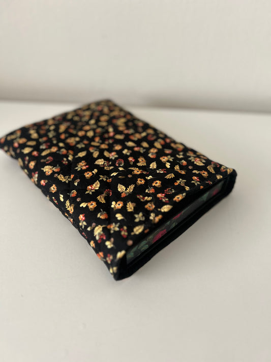 Black Floral Vertical Booksleeve