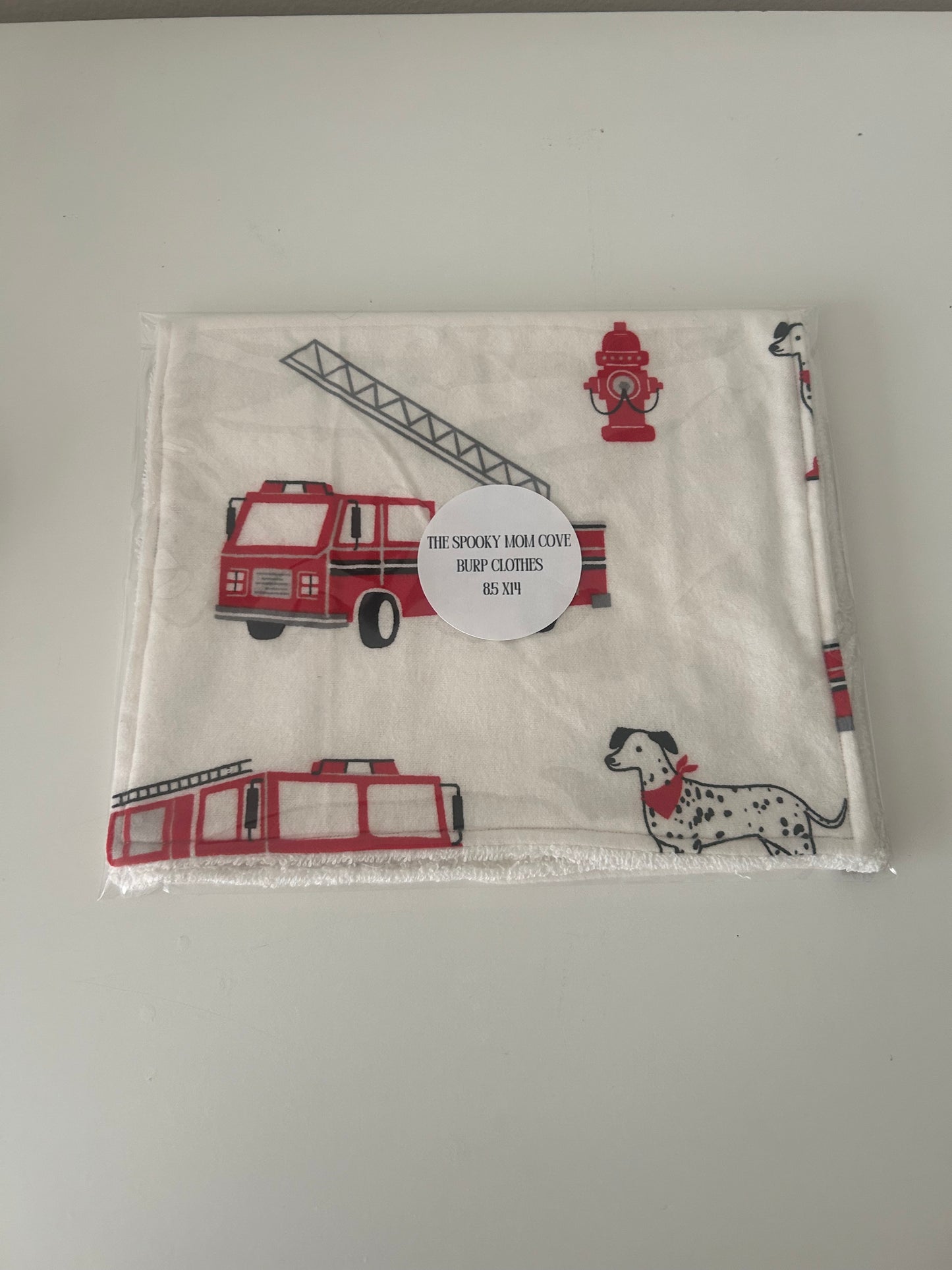 Fire Dog Burp Cloth