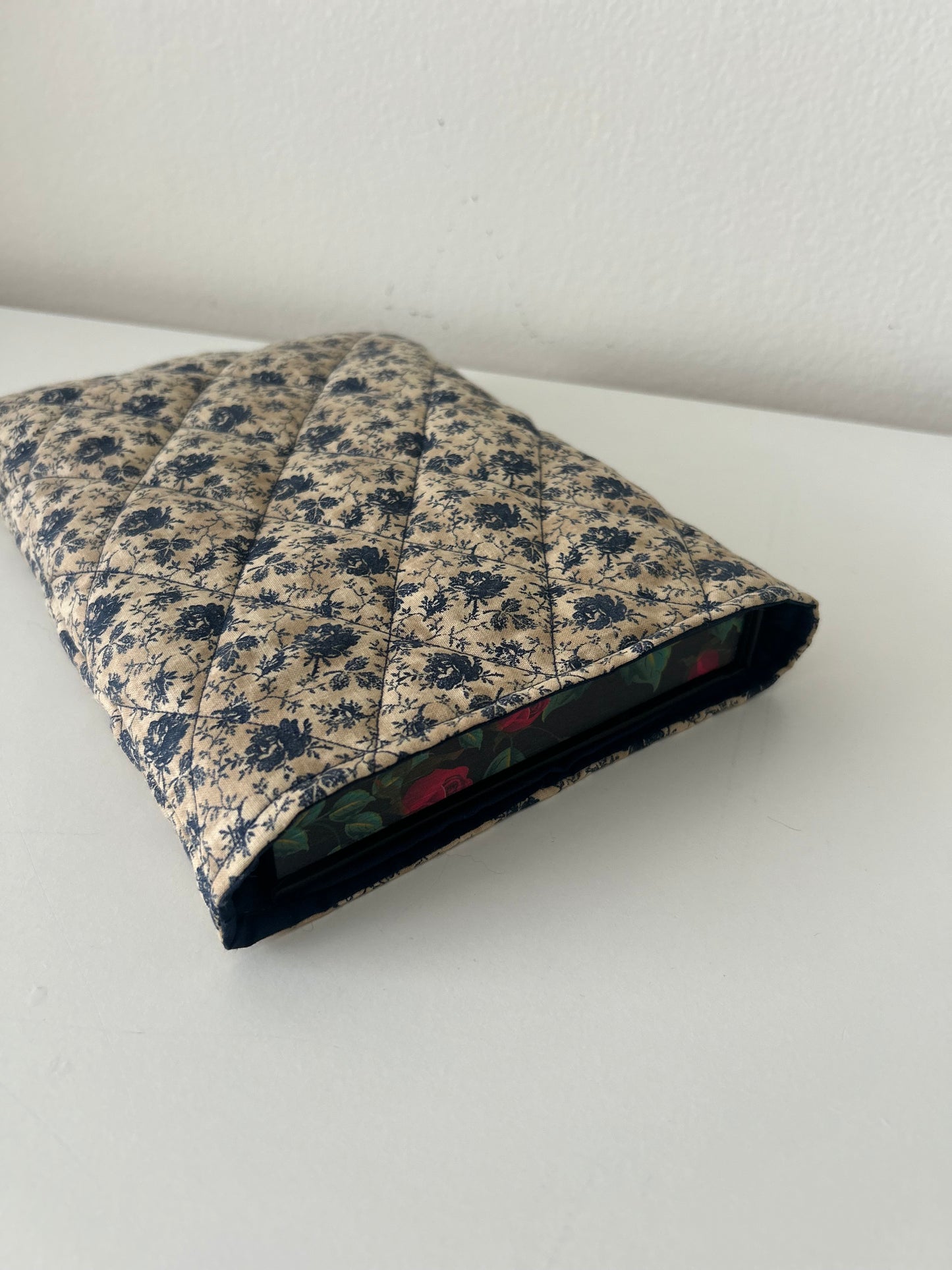 Blue Floral Vertical Booksleeve