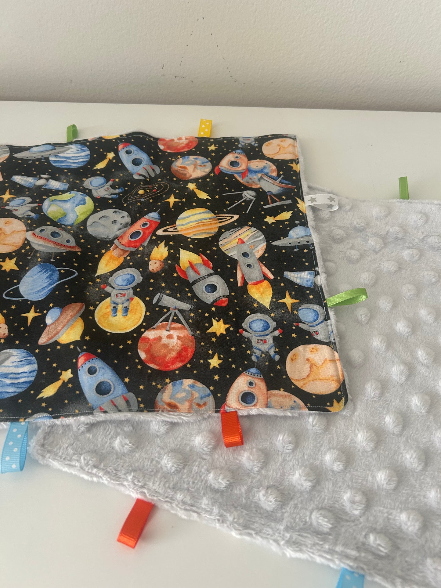 Space Lovey Tag Blanket